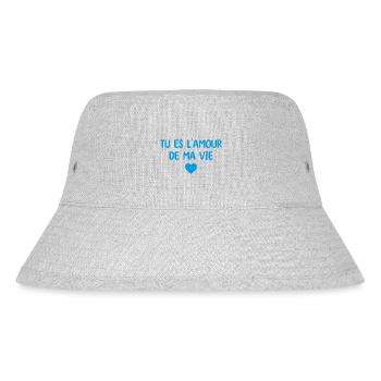 L'amour de ma vie cadeau copine saint Valentin - Bob recyclé Stanley/Stella - gris chiné - Devant