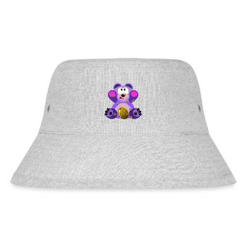 Teddybaer et de miel en violet - Bob recyclé Stanley/Stella - gris chiné - Devant