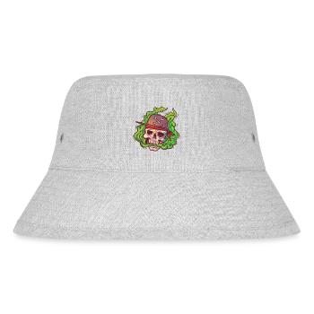 VAPE skull with cap - Stanley/Stella Recycled Bucket Hat - heather grey - Front