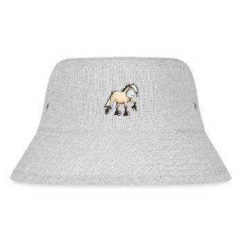 Funny Fjord Horse - Stanley/Stella Recycled Bucket Hat - heather grey - Front