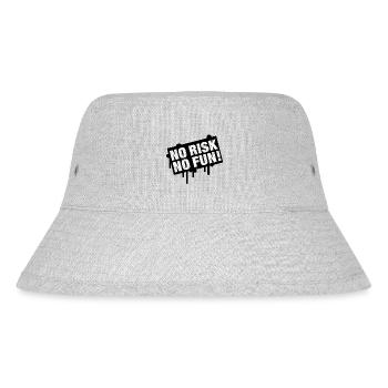 No Risk No Time Celebration Design - Stanley/Stella Recycled Bucket Hat - heather grey - Front