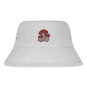 Family Mushroom Forest Dweller Nature Ecology Forest - Stanley/Stella Recycled Bucket Hat - heather grey - Front