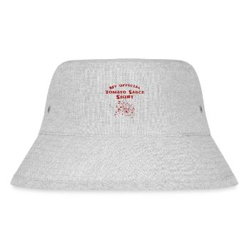Tomatensoße Flecken Tomaten - Stanley/Stella recycelter Bucket Hat - Grau meliert - Vorne