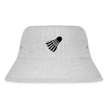 Logo de la navette de badminton avec ressorts - Bob recyclé Stanley/Stella - gris chiné - Devant