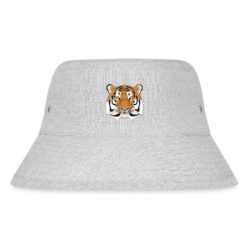 Tête de tigre - colorée - Bob recyclé Stanley/Stella - gris chiné - Devant