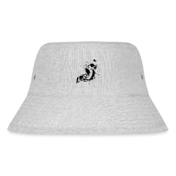 Volleyball Spike Man Schwarz - Stanley/Stella recycelter Bucket Hat - Grau meliert - Vorne