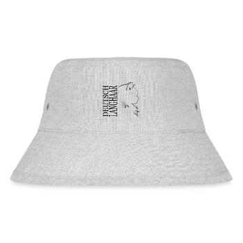 Deutsch Langhaar Cat Katze Profil Katzen Wilsigns - Stanley/Stella recycelter Bucket Hat - Grau meliert - Vorne