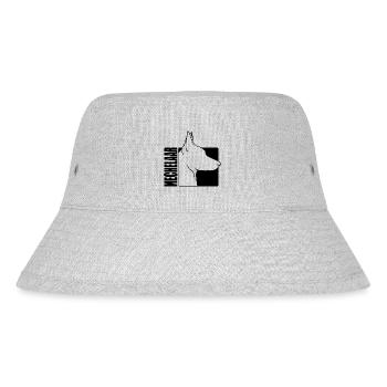 Mechelaar Profil Hunde Hund Wilsigns - Stanley/Stella recycelter Bucket Hat - Grau meliert - Vorne