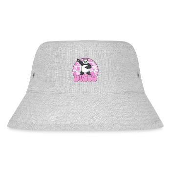 Panda Bär Tanzen Disco Party 70er Jahre Discokugel - Stanley/Stella recycelter Bucket Hat - Grau meliert - Vorne