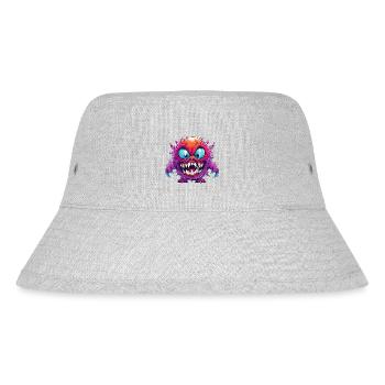 Halloween Monster Zombie Gruselig Horror Kostüm - Stanley/Stella recycelter Bucket Hat - Grau meliert - Vorne