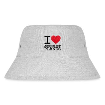 Skydiving Passion Design. Perfect Adrenaline Gift - Stanley/Stella Recycled Bucket Hat - heather grey - Front