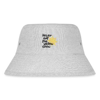 Never eat the yellow snow - Stanley/Stella recycelter Bucket Hat - Grau meliert - Vorne