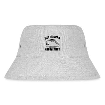 Mir reicht's, ich geh auf Kreuzfahrt - Stanley/Stella recycelter Bucket Hat - Grau meliert - Vorne