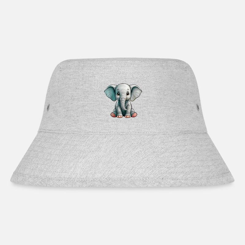 Little Elephant - Stanley/Stella Recycled Bucket Hat - heather grey