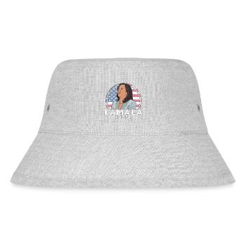Politics Kamala Harris - Stanley/Stella Recycled Bucket Hat - heather grey - Front