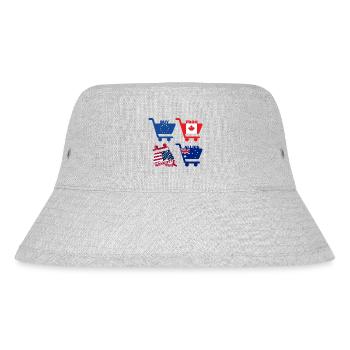Kaufen Sie bei Allies: Boykott USA, Einkaufswagen - Stanley/Stella recycelter Bucket Hat - Grau meliert - Vorne