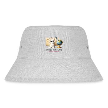 Evil Cat World Domination Plans - Stanley/Stella Recycled Bucket Hat - heather grey - Front