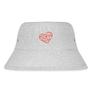 100% Liebe / Baby / Mädchen / Geburt / Mama / Papa - Stanley/Stella recycelter Bucket Hat - Grau meliert - Vorne