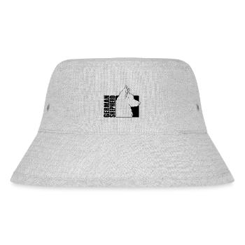 German Shepherd Dog Profil Hunde Hund Wilsigns - Stanley/Stella recycelter Bucket Hat - Grau meliert - Vorne