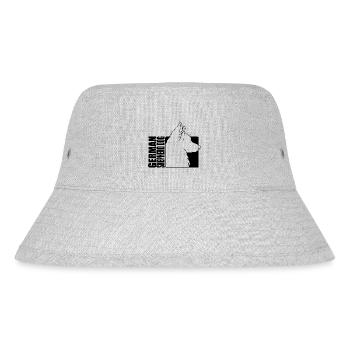 German Shepherd Dog Profil Hunde Hund Wilsigns - Stanley/Stella recycelter Bucket Hat - Grau meliert - Vorne