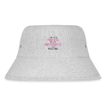 Design Drôle et Fier pour Femme Kiné indépendante - Bob recyclé Stanley/Stella - gris chiné - Devant