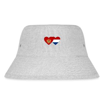 Montenegro Holland Flag - Stanley/Stella Recycled Bucket Hat - heather grey - Front
