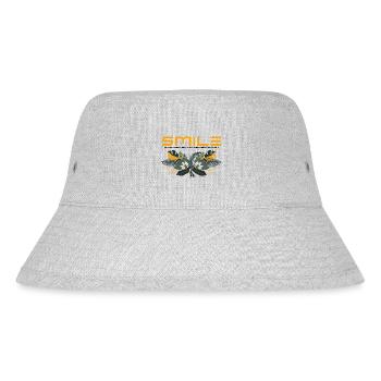 Smiles of happiness sent to each other - Stanley/Stella recycelter Bucket Hat - Grau meliert - Vorne