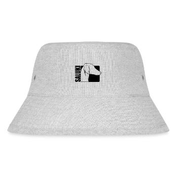 Saluki Smooth Profile Dogs Dog Wilsigns - Stanley/Stella Recycled Bucket Hat - heather grey - Front