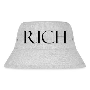 RICH Design - Lifestyle - Stanley/Stella recycelter Bucket Hat - Grau meliert - Vorne
