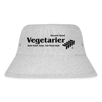 Vegetarier by Aggro Chief - OUT NOW - Stanley/Stella recycelter Bucket Hat - Grau meliert - Vorne