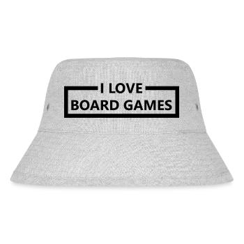 boardgame chess backgammon game night - Stanley/Stella recycelter Bucket Hat - Grau meliert - Vorne