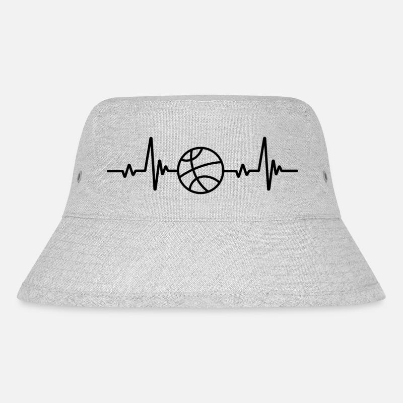 Fréquence cardiaque de basketball - Bob recyclé Stanley/Stella - gris chiné