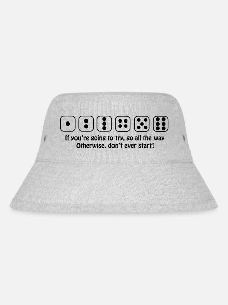 boardgame chess backgammon game night - Stanley/Stella recycelter Bucket Hat - Grau meliert