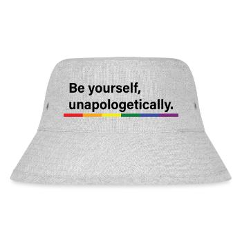 Sei du selbst - Stanley/Stella recycelter Bucket Hat - Grau meliert - Vorne