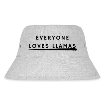 Everyone love llamas - Stanley/Stella Recycled Bucket Hat - heather grey - Front
