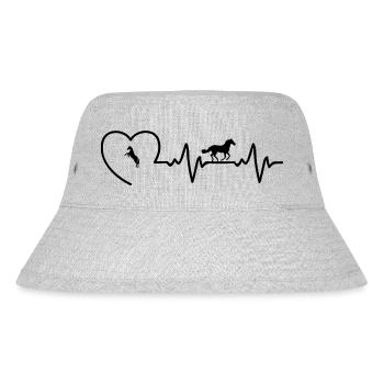 Pferdeliebhaber - Stanley/Stella recycelter Bucket Hat - Grau meliert - Vorne
