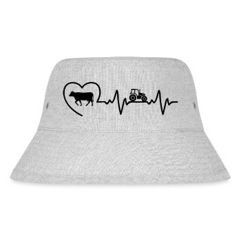 Landwirt/in - Stanley/Stella recycelter Bucket Hat - Grau meliert - Vorne