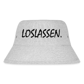 Loslassen - Stanley/Stella recycelter Bucket Hat - Grau meliert - Vorne