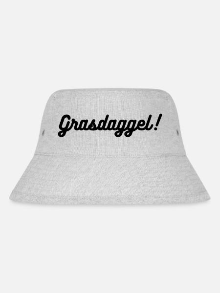 Grasdaggel - Stanley/Stella recycelter Bucket Hat - Grau meliert