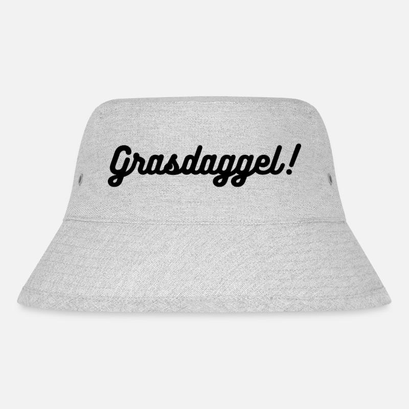 Grasdaggel - Stanley/Stella recycelter Bucket Hat - Grau meliert