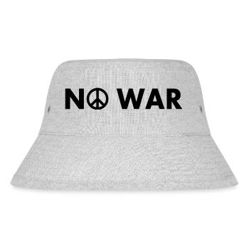 No war - Stanley/Stella recycelter Bucket Hat - Grau meliert - Vorne