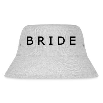 Bride - Stanley/Stella recycelter Bucket Hat - Grau meliert - Vorne