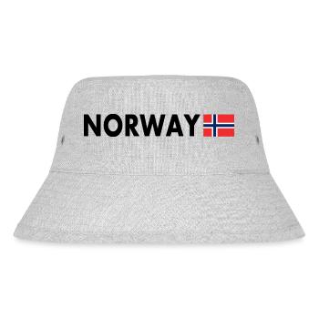 Norway flag - Stanley/Stella Recycled Bucket Hat - heather grey - Front