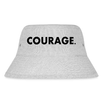 Courage - Stanley/Stella Recycled Bucket Hat - heather grey - Front