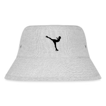 Eiskunstlauf - Stanley/Stella recycelter Bucket Hat - Grau meliert - Vorne