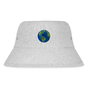 globe - Stanley/Stella Recycled Bucket Hat - heather grey - Front