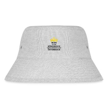 WIEN - Stanley/Stella recycelter Bucket Hat - Grau meliert - Vorne