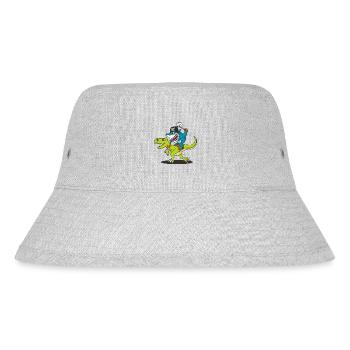 Cadeau de pirate dinosaure requin drôle - Bob recyclé Stanley/Stella - gris chiné - Devant
