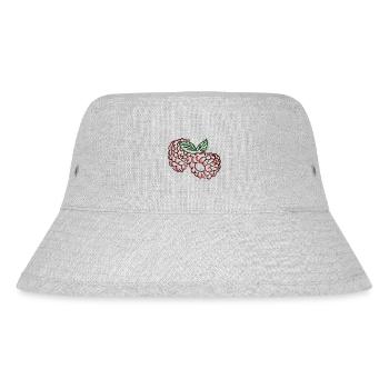 Himbeeren - Stanley/Stella recycelter Bucket Hat - Grau meliert - Vorne