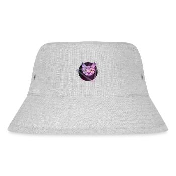 Space Katze - Stanley/Stella recycelter Bucket Hat - Grau meliert - Vorne